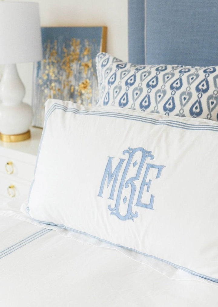 Matouk Bel Tempo Monogrammed Pillows - Charlotte's Inc