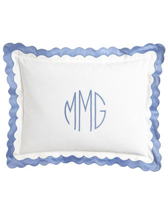 Matouk Monogram Boy's Baby Pillow - Charlotte's Inc