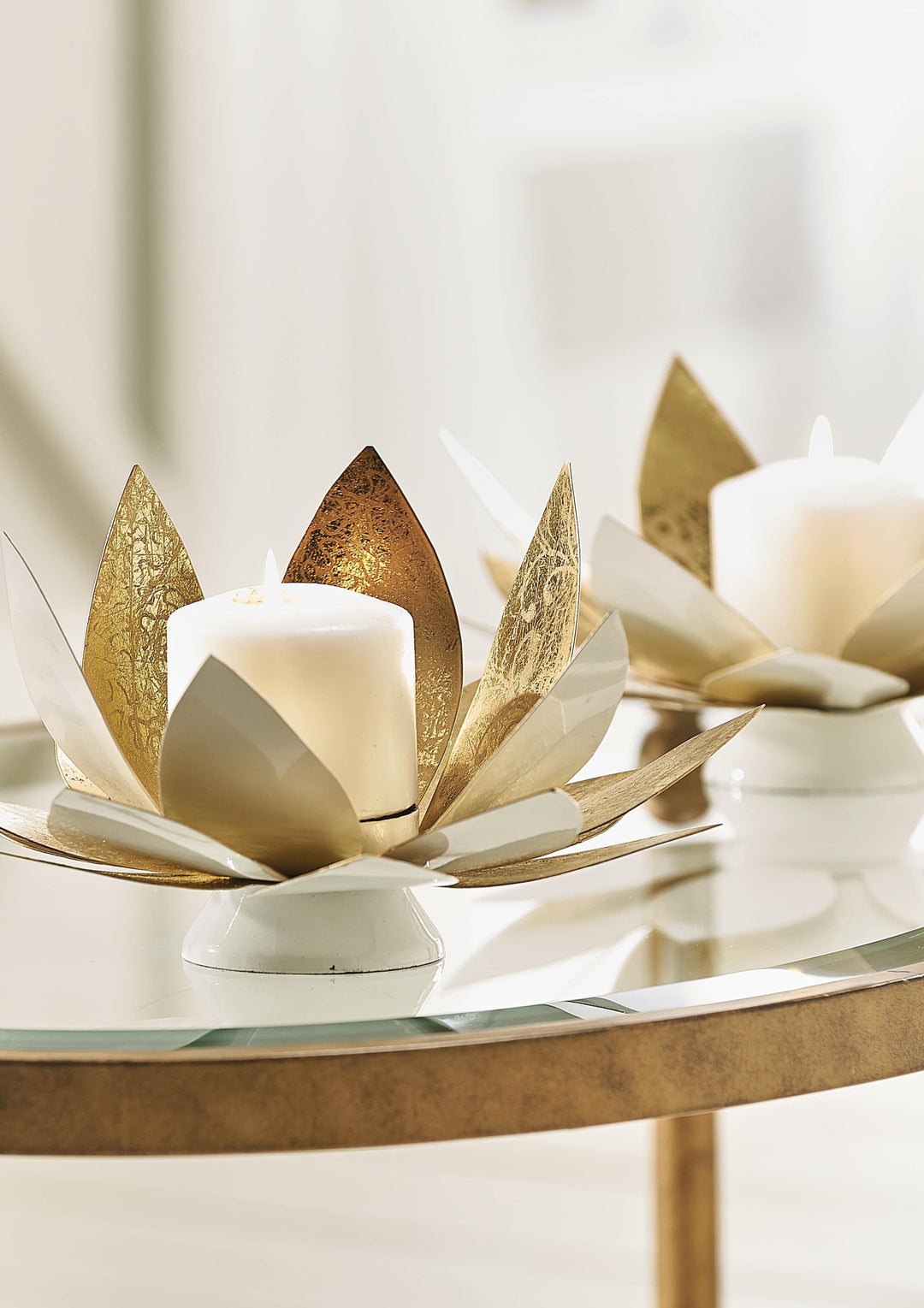 Lotus Flower Candle Holders