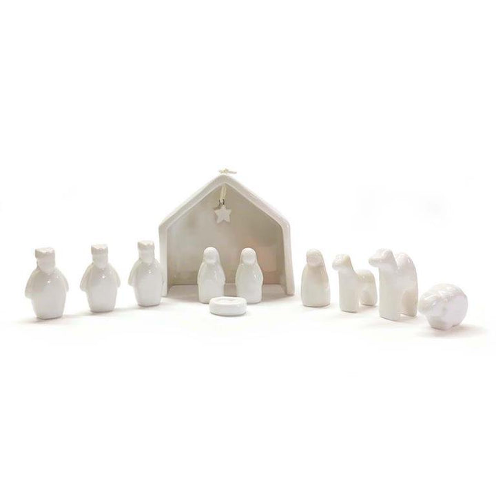 Miniature Porcelain Nativity Set