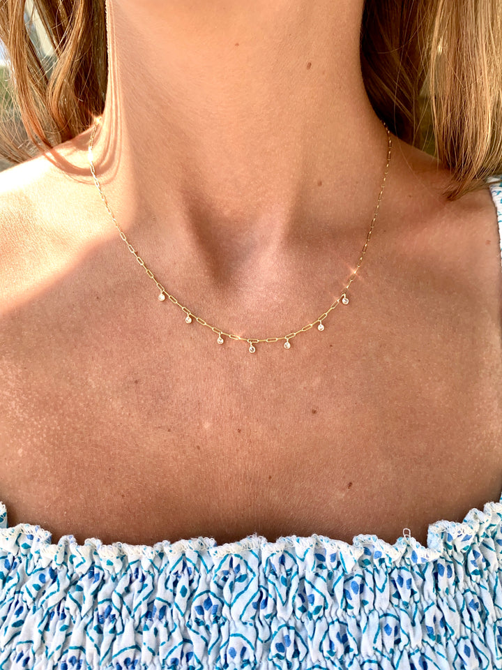 14kt Paperclip Cleopatra Necklace