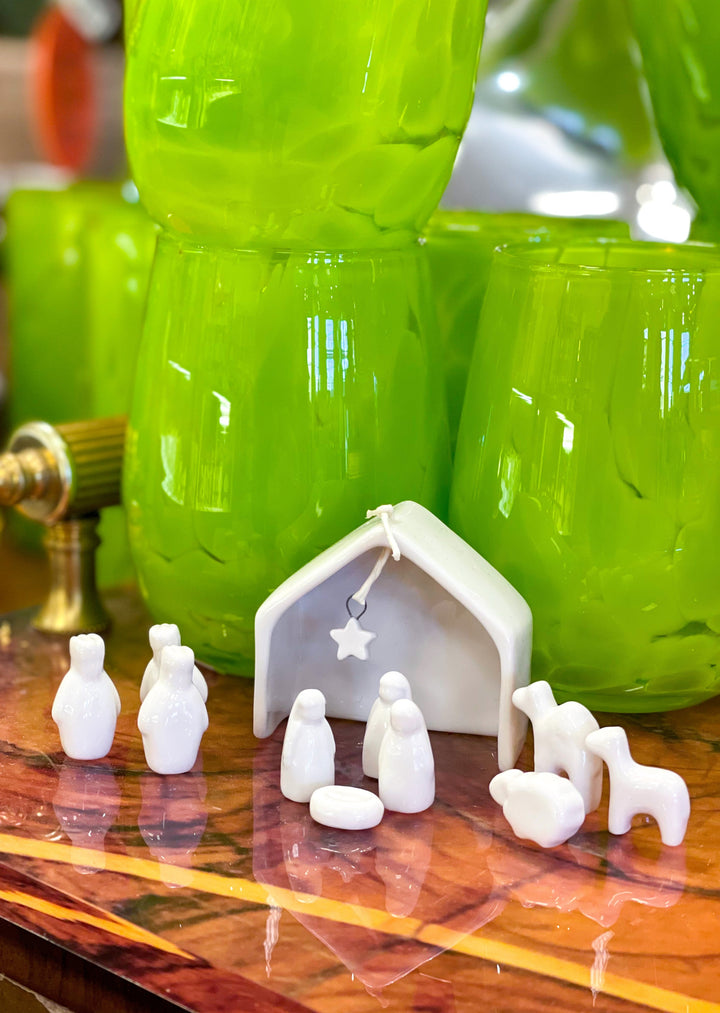 Miniature Porcelain Nativity Set