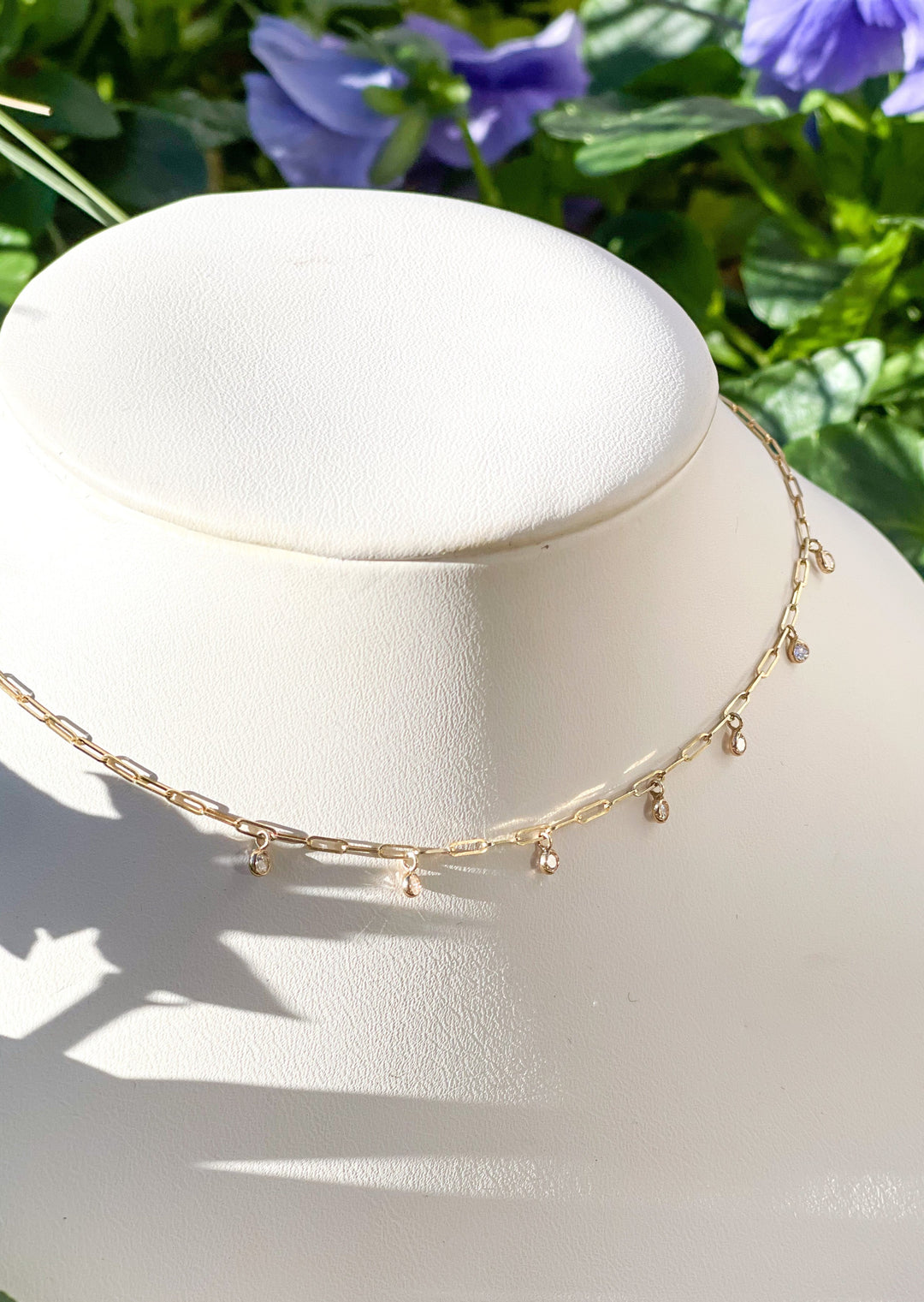 14kt Paperclip Cleopatra Necklace