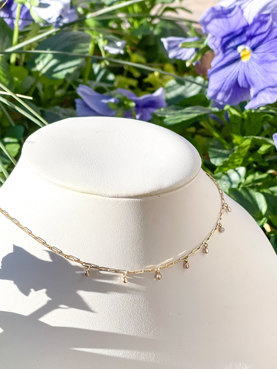 14kt Paperclip Cleopatra Necklace