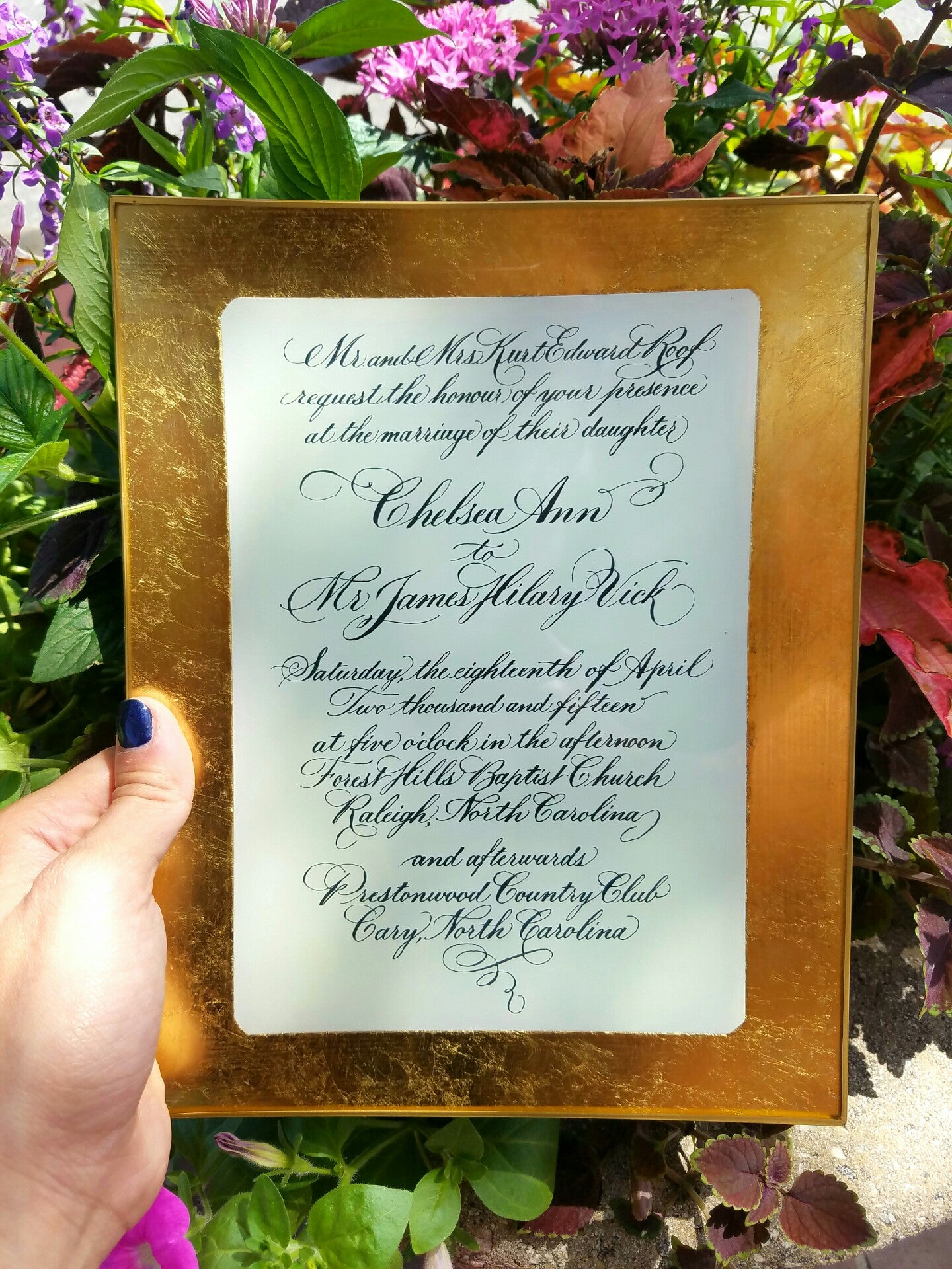 Glass Wedding Invitation