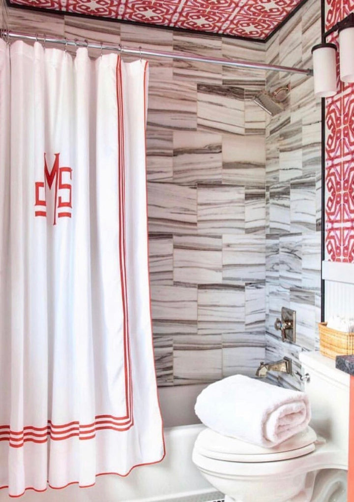 Newport Monogram Shower Curtain