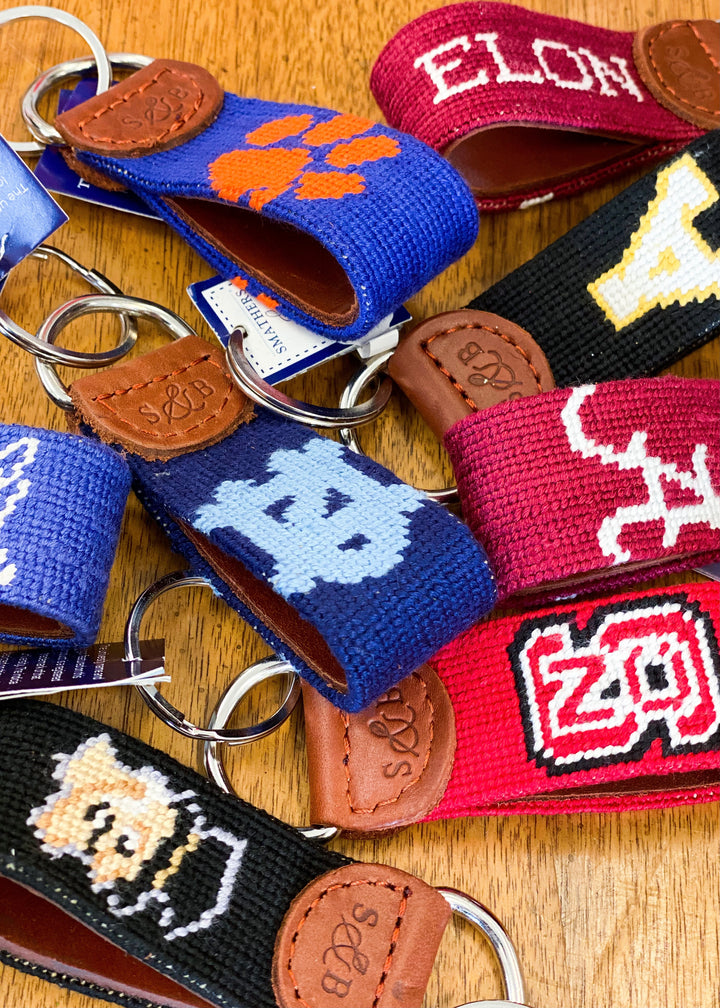 Collegiate Needlepoint Key Fobs