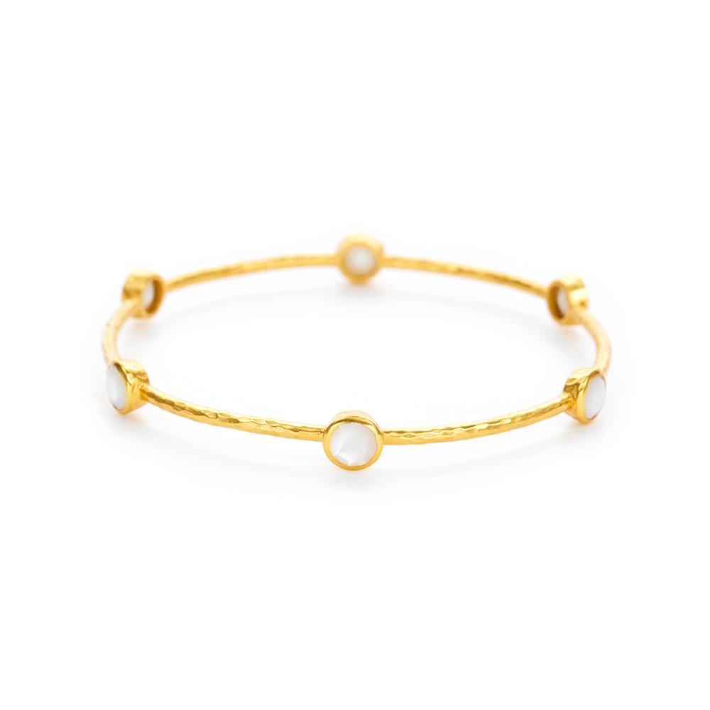 Julie Vos Stone and Gold Stacking Bracelets - Charlotte's Inc