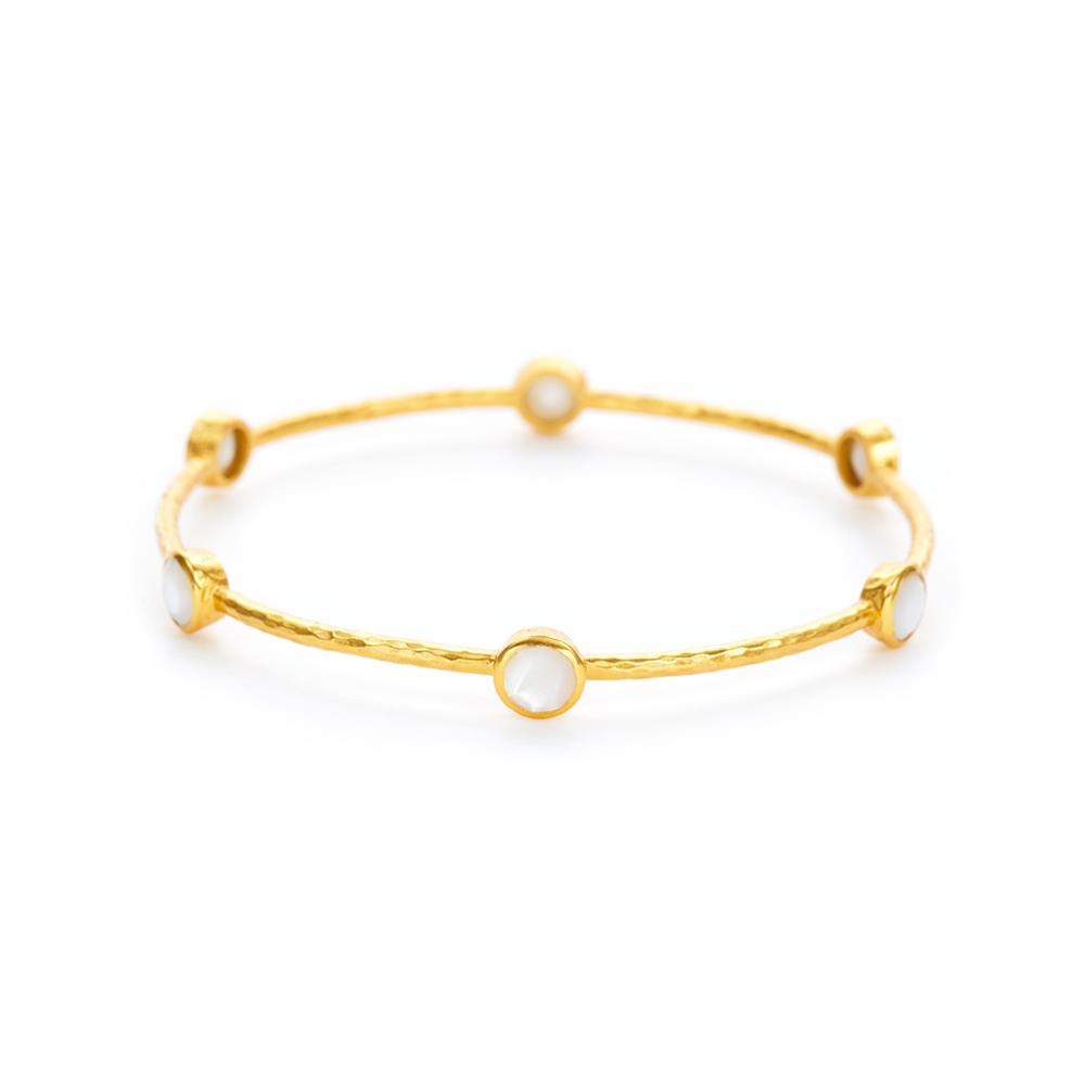 Julie Vos Stone and Gold Stacking Bracelets - Charlotte's Inc