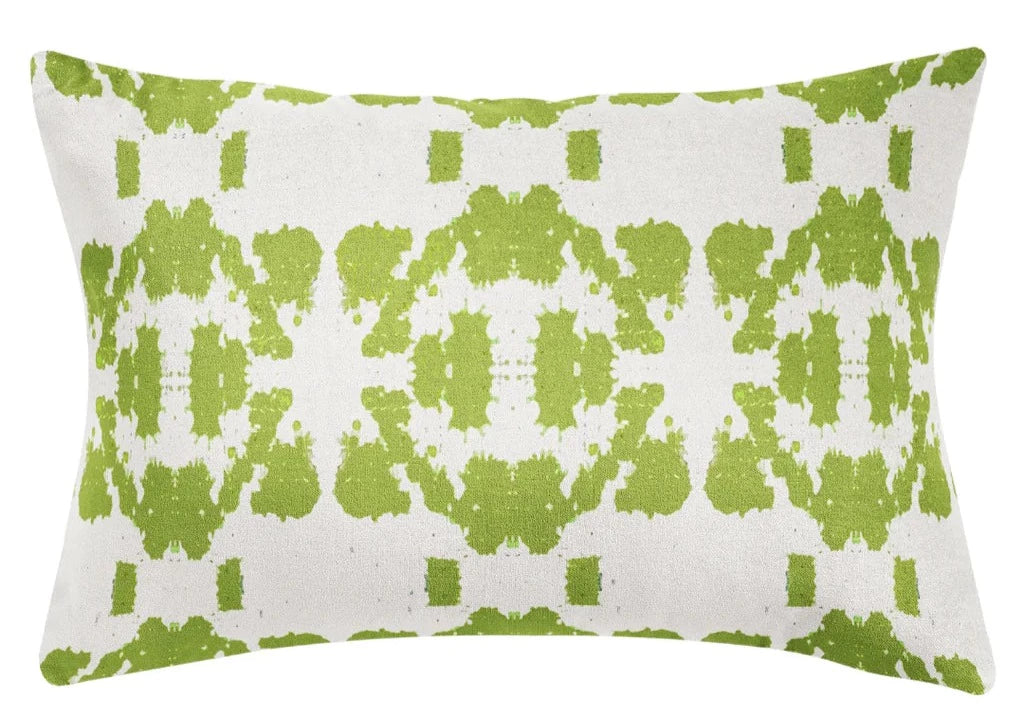 Laura Park Mosaic Green Pillow