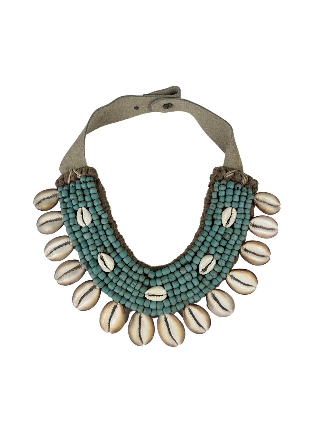 Cowrie Collar Necklace | Turquoise