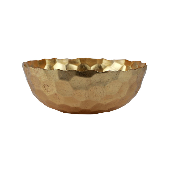 Rufolo Glass Gold Honeycomb Bowls