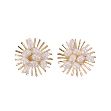 Sunburst Earrings | Pearl - Charlotte's Inc
