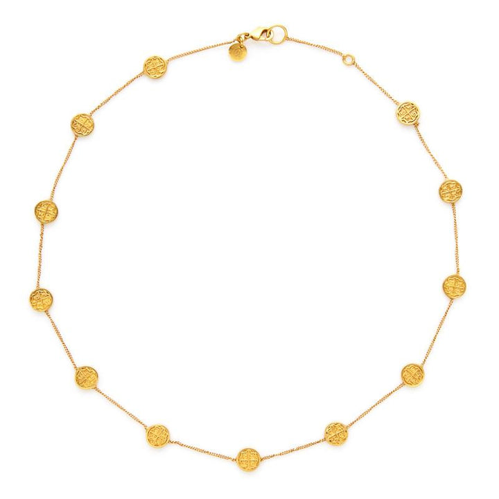 Julie Vos Valencia Delicate Gold Station Necklace - Charlotte's Inc