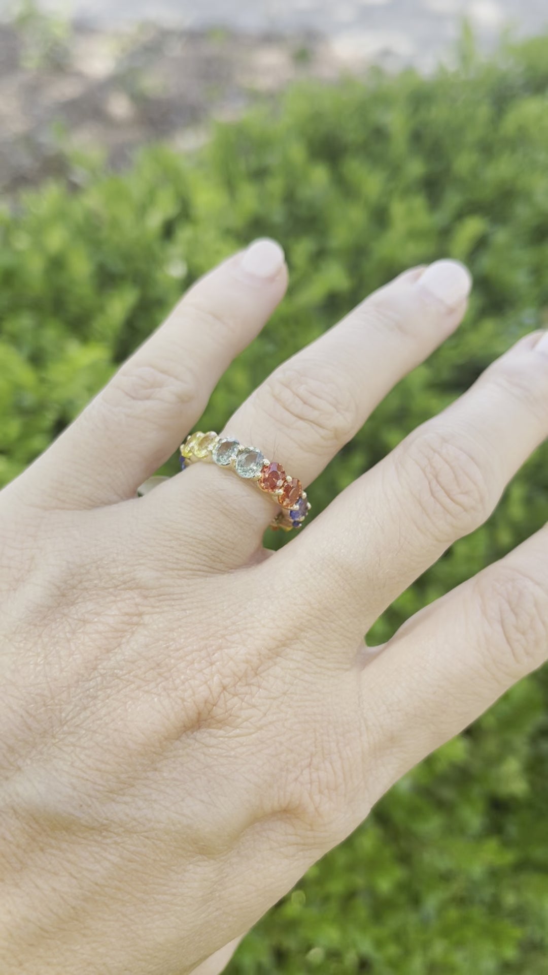 Multi Sapphire Eternity Ring