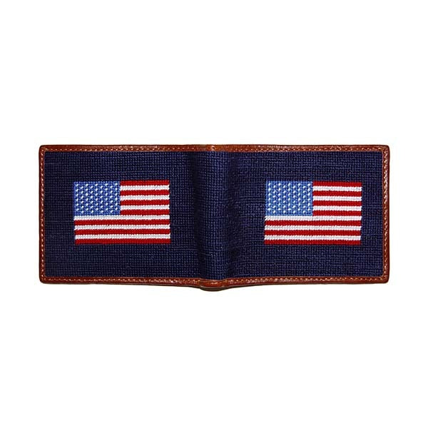 Needlepoint American Flag Wallet