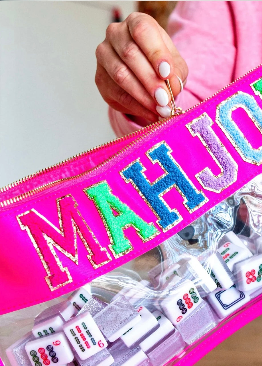 Mahjong Bag | Pink & Lilac