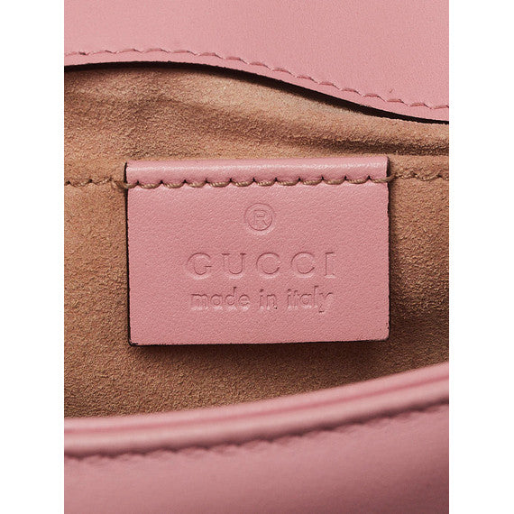 Gucci Pink Quilted Leather Marmont Mini Shoulder Bag