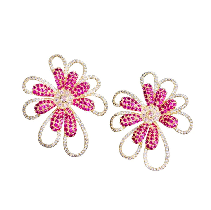 Allie Beads Flower Stud Earrings