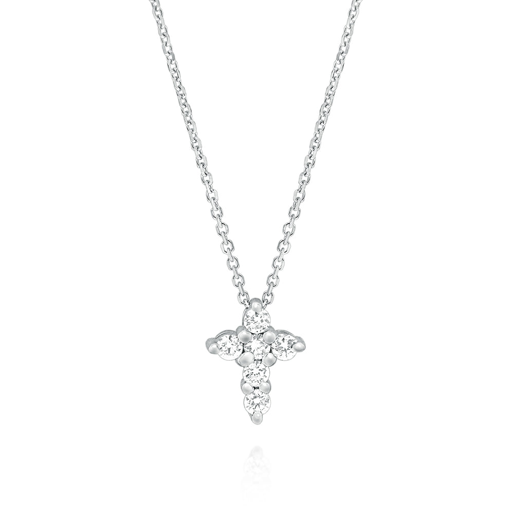 Assorted Diamond/14k Gold Cross Necklaces