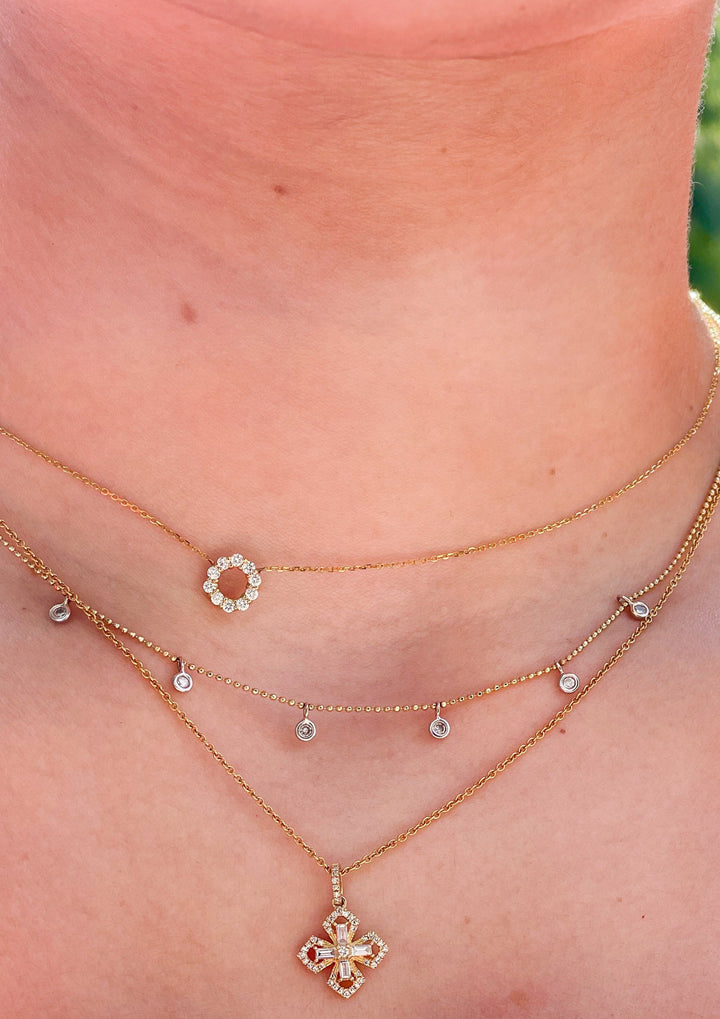 Diamond Circle Necklace