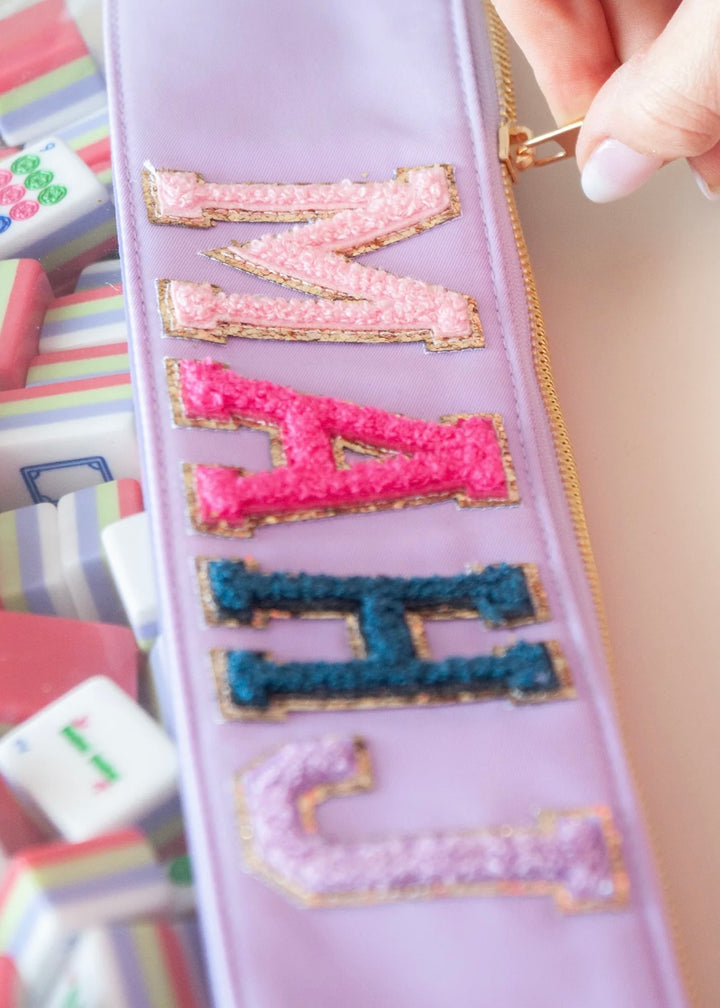 Mahjong Bag | Pink & Lilac