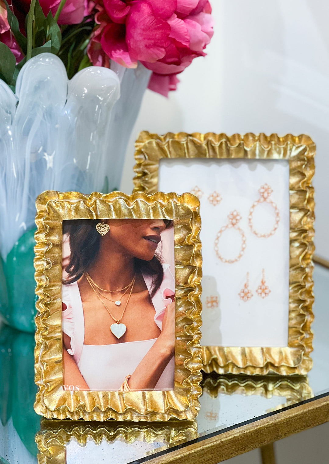 Gold Ruffle Frames – Charlotte's Inc