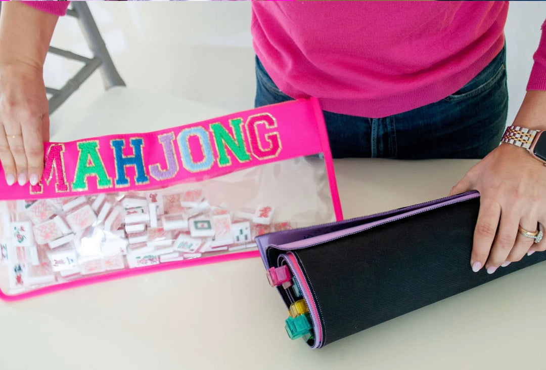 Mahjong Bag | Pink & Lilac