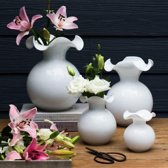 White Hibiscus Vases