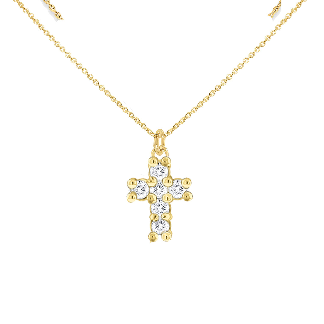 Assorted Diamond/14k Gold Cross Necklaces