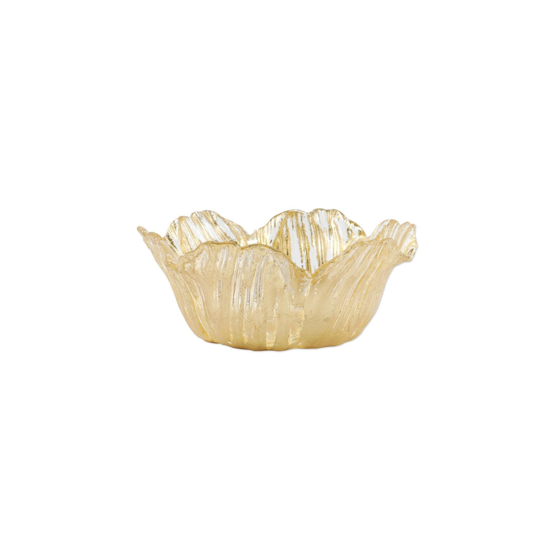 Rufolo Glass Gold Small Flower Bowl